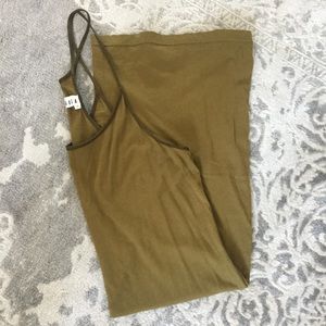 LACAUSA Olive Slip Dress